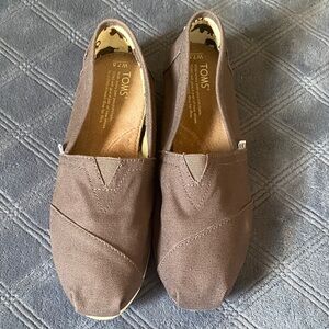 Toms Brown Canvas Slip-On Loafers - Men's